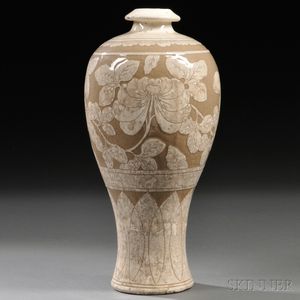 Modern Buncheong Maebyeong Vase