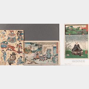 Three Utagawa School Woodblock Prints