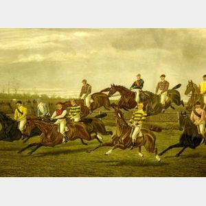 Framed Print Our Gentlemen Steeple Chase Riders