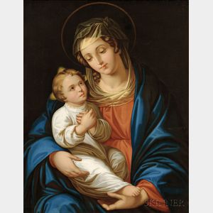 Italian School, 20th Century, in the 16th Century Style Madonna and Child