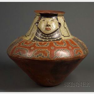 South American Polychrome Pottery Vessel