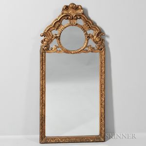 Neoclassical-style Gilt-composite Mirror