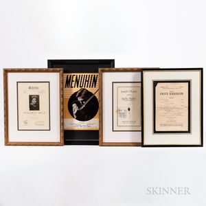 Collection of Violinist-related Programs and Memorabilia