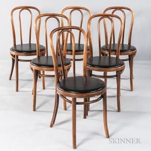 Six Thonet Bentwood Chairs