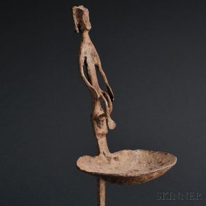 Dogon Iron Staff with Human Figural Finial