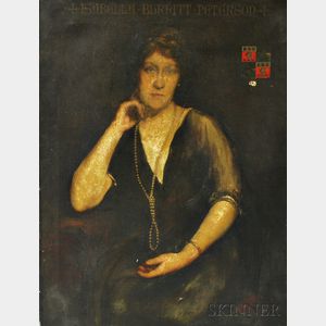 English School, 19th/20th Century Portrait of Isabella Burritt Peterson