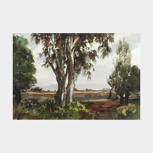 Vladimir Pavlosky (Russian/American, 1884-1944) Landscape View