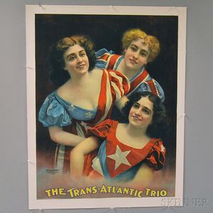 Three U.S. Entertainer Lithograph Posters