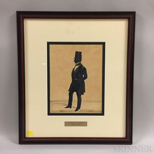 Framed Henry Firth Silhouette of a Gentleman