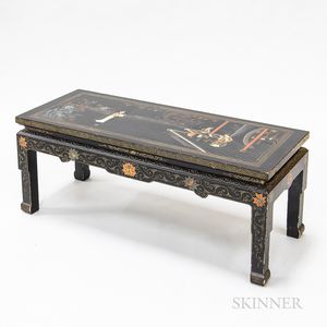 Chinese Export-style Lacquered Low Table