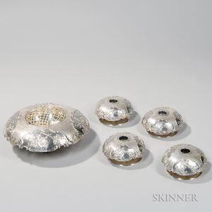 Five Pieces of Chinese Export Silver
