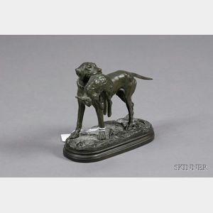 Bronze Figure of a Dog with Game