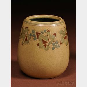 Marblehead Pottery Three Color Vase