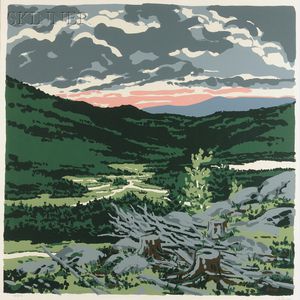 Neil Welliver (American, 1929-2005) Briggs' Meadow