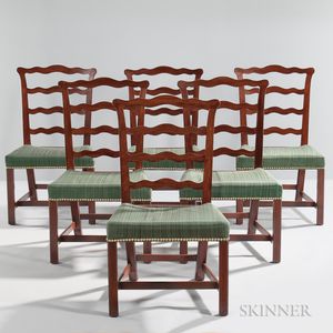 Set of Six Mahogany Dining Chairs
