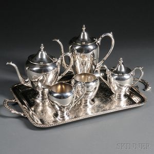 Five-piece F.B. Rogers Sterling Silver Tea and Coffee Service