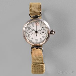Silver U.S. WWI Trench Chronograph