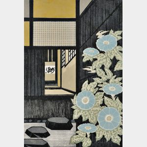 Ray (Rei) Morimura (b. 1948),Morning Glories and Tea Room