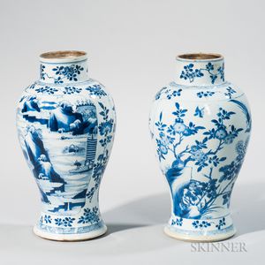 Two Blue and White Meiping Vases
