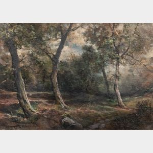 James G.H. Spindler (British, 19th/20th Century) The Edge of the Forest