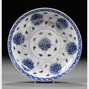 Blue and White Plate