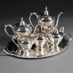Five-piece F.B. Rogers Sterling Silver Tea and Coffee Service