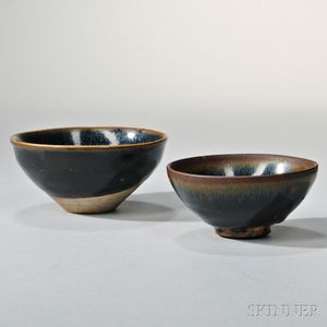 Two Black-glazed Jizhou Tea Bowls
