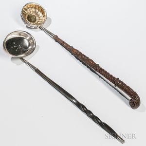 Two Scottish George III Sterling Silver Toddy Ladles