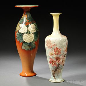 Two Doulton Lambeth Faience Vases