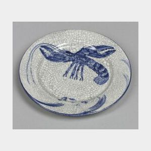 Dedham Pottery Lobster Bread and Butter Plate