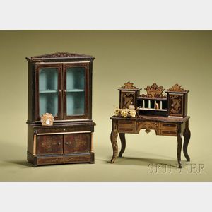 Larger Scale Waltershausen Cabinet and Lady's Desk