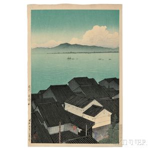 Kawase Hasui (1883-1957),Okitsu Town, Suraga