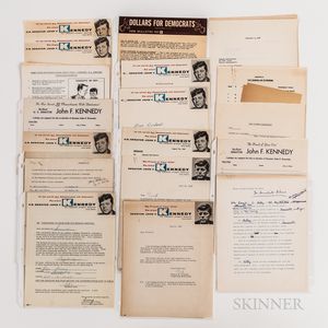 Collection of Documents and Correspondence Related to John F. Kennedy's 1958 Re-election Campaign.