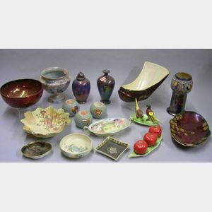Seventeen Pieces of Assorted Carlton Ware and Related Decorated Ceramics