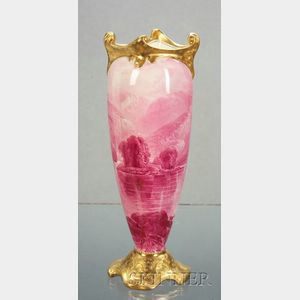 Royal Doulton Porcelain Handpainted Scenic Vase