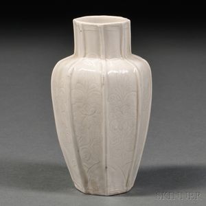 Small Ribbed Vase