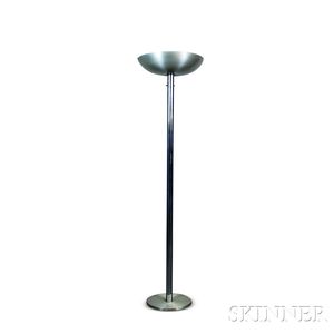 Modern Chromed Steel Floor Lamp