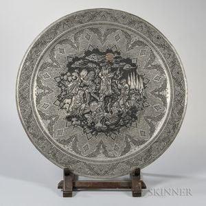 Engraved Copper Alloy Table Tray