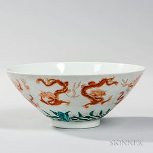 Enameled White-glazed Bowl