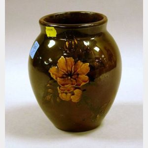 Rookwood Pottery Floral Decorated Standard Glaze Vase