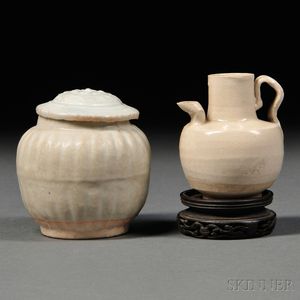 Covered Jarlet and Small Ewer