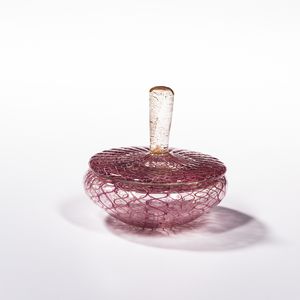 Murano Glass Covered Bowl