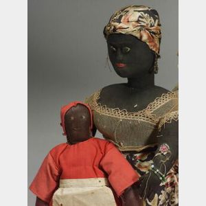 Two Early Black Dolls