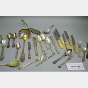 Large Group of Mostly Silver Plated Flatware