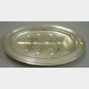 International Sterling Silver Footed Meat Platter
