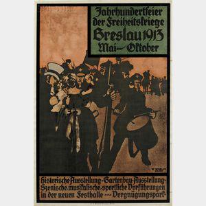 Wilhelm Woelke (German, 19th/20th Century) Jahrehundertfeier der Freiheitsteiege Breslau
