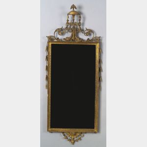 Neoclassical Gilt Wood and Gesso Carved Mirror