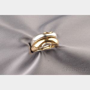 Sterling Silver and 18kt Gold Ring, Georg Jensen