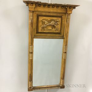 Federal Gilt and Carved Tabernacle Mirror