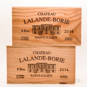 Chateau Lalande Borie 2014, 12 bottles (2 x owc)